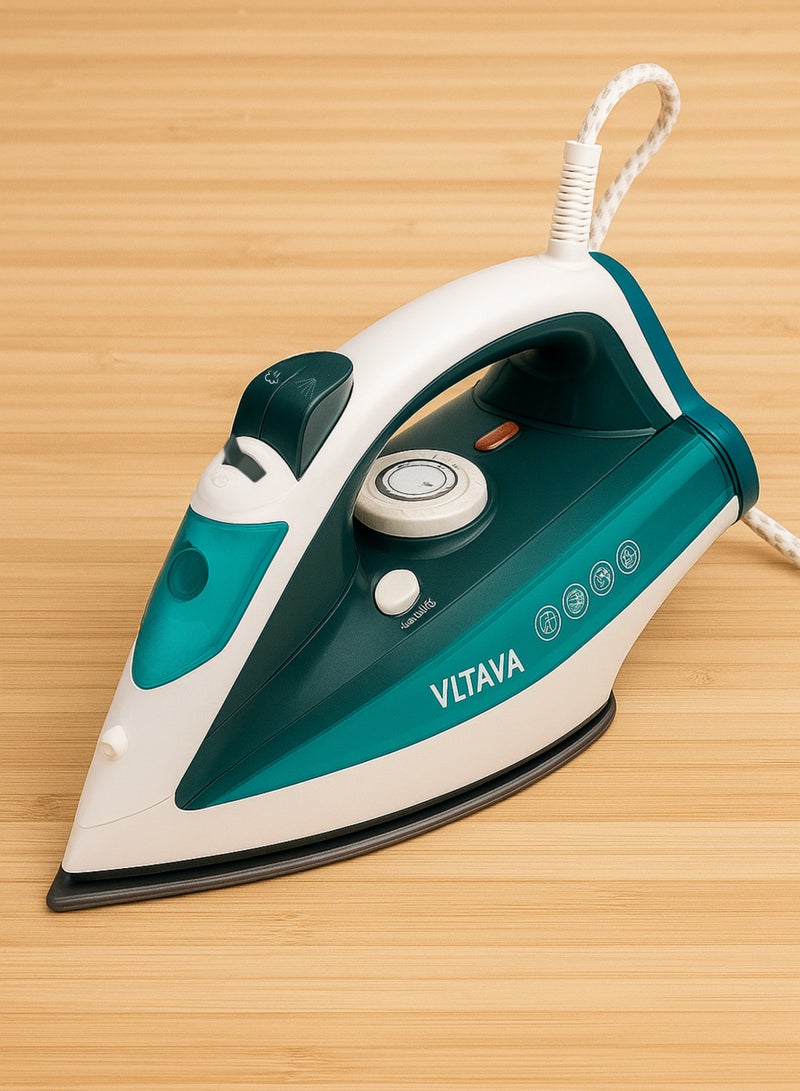 فلتافا مكواة بخار بقوة 2000 واط مع قاعدة سيراميك - تعزيز بخار 150 جم، بخار مستمر 35 جم/دقيقة، مضاد للتنقيط، مضاد للتكلس، بخار عمودي وإيقاف تلقائي - أداء خالٍ من التجاعيد والبقع والصدأ - Image 4