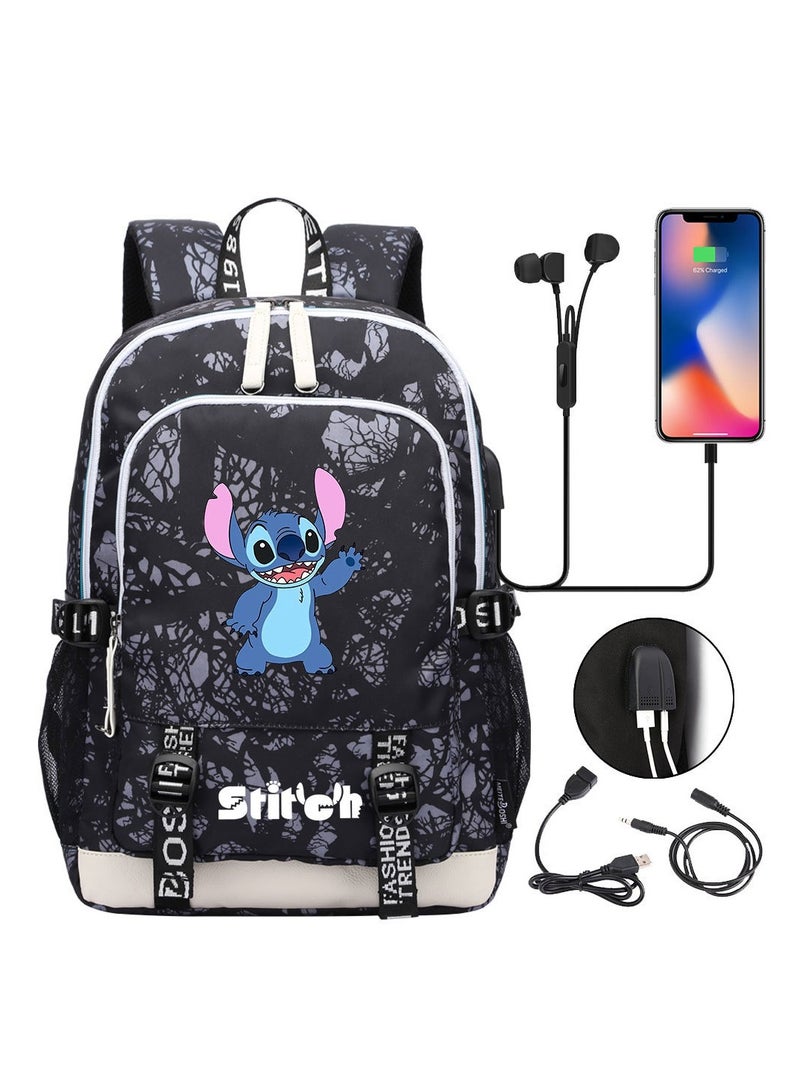 STITCH Printed Youth Large Capacity Men's and Women's Shoulders