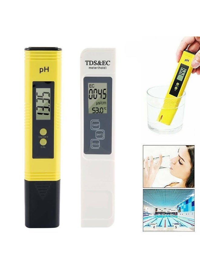 PH and TDS Water Quality Meter Tester Kit, High Accuracy Pen Type pH Meter ± 2% Readout Accuracy 3-in-1 TDS EC Temperature Meter for Hydroponics, Household Drinking, and Aquarium - Image 1