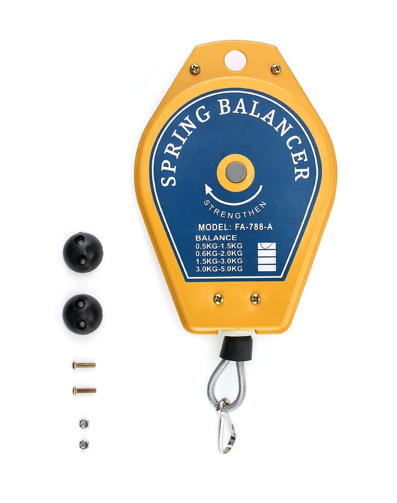 QWORK Spring Balancer, 1.1lbs - 3.3lbs Bearing Retractable Tool Fixture Holder for Assembly-line - Image 1