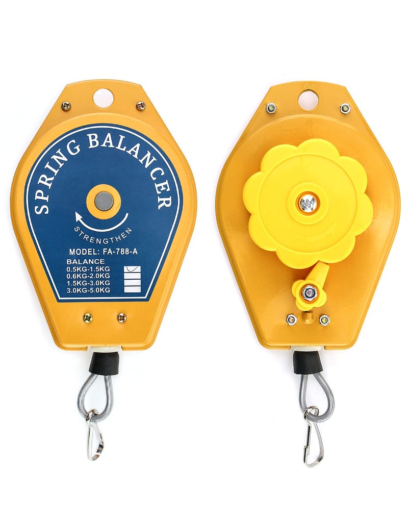 QWORK Spring Balancer, 1.1lbs - 3.3lbs Bearing Retractable Tool Fixture Holder for Assembly-line - Image 2