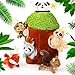Skylety 7 Pieces Hide and Seek Dog Toys Activity Puppy Chew Squeaky Toys Plush Stuffing Woodland Stuffing with Squeakers for Small Medium Pets Dogs Puppy GiftCuteMedium - Image 3