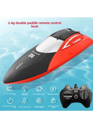 High Speed Remote Control Speedboat Oversized Remote Control Boat Children Charging Wireless Electric Boy Water Toy Boat Model-Color:Red 50 Minutes Battery Life + Automatic Reset-Specification:Two Rechargeable Batteries Are Recommended [double Battery Life] - pzsku/Z2B4EB40F7554E31FA475Z/45/1746230804/11a8c2de-2623-4a6e-b00d-038dbfde708c