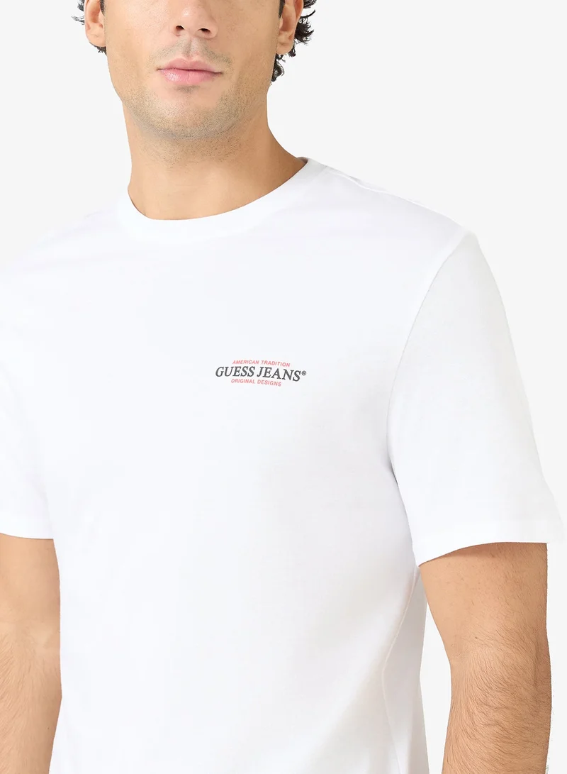 GUESS  Casual Crew Neck T-Shirt for Men | Best Price UAE