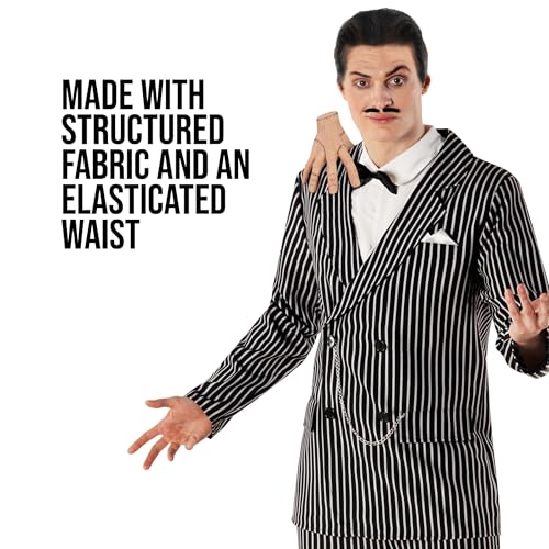 Morph 1920s Gangster Costume Men, Gangster Striped Suit, Halloween Costumes for Men Halloween Costumes Adult L - Image 4