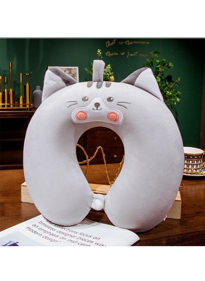 JCB CHIC Adult Children Travel Pillow Soft Short Plush Cartoon U-shaped Pillow Portable Outdoor Nap Flight Neck Pillow Nursing Cushion30*30CM  - Image 1