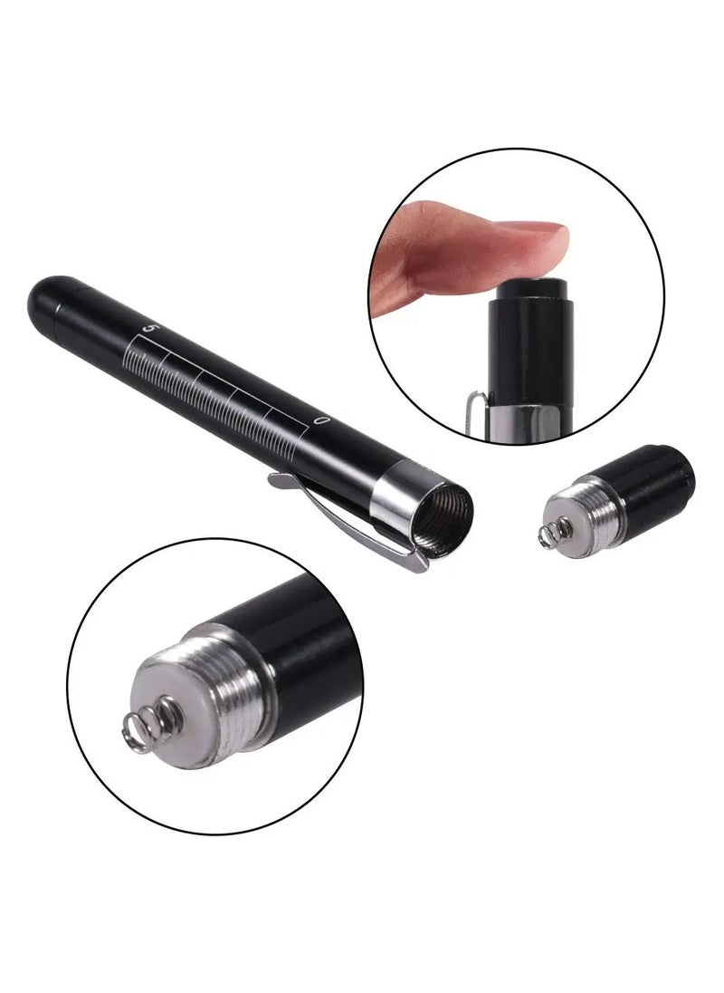 Generic 2 Pieces  Pen Light Mini Flashlight Torch Light , Reusable LED Penlight,Mini Reusable LED Pen Light, White Light, Gold and Black  - Image 4
