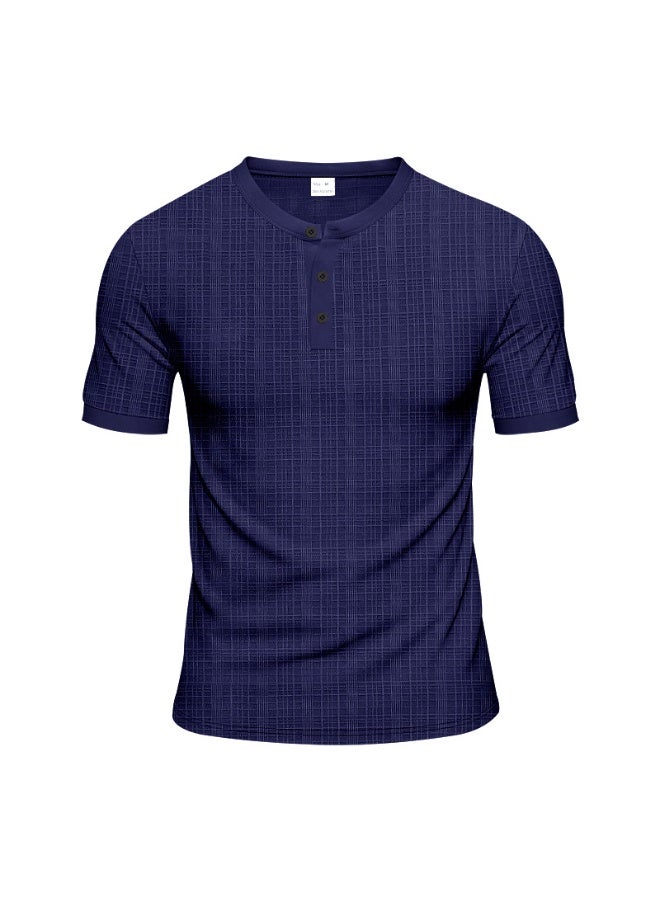 Loose Casual Short Sleeve Men's T-shirt Bamboo Fiber Summer Breathable Vintage  Shirt - Image 1