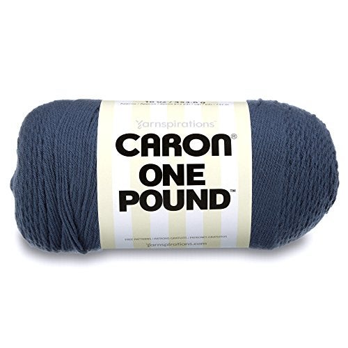Caron One Pound Solids Yarn 16oz Gauge 4 Medium 100 Acrylic  Cape Cod Blue For Crochet Knitting  Crafting  1 Piece