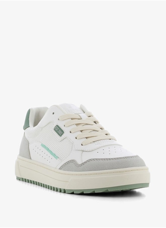 SJ Women's Textured Sneakers with Lace-Up Closure  - Image 2