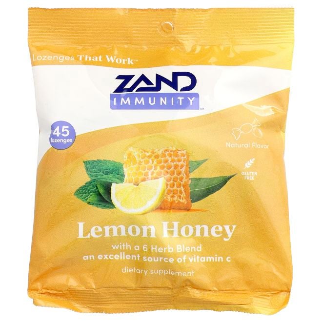 ZAND Immunity™ Lemon Honey Lozenges 45 Lozenges - Image 1