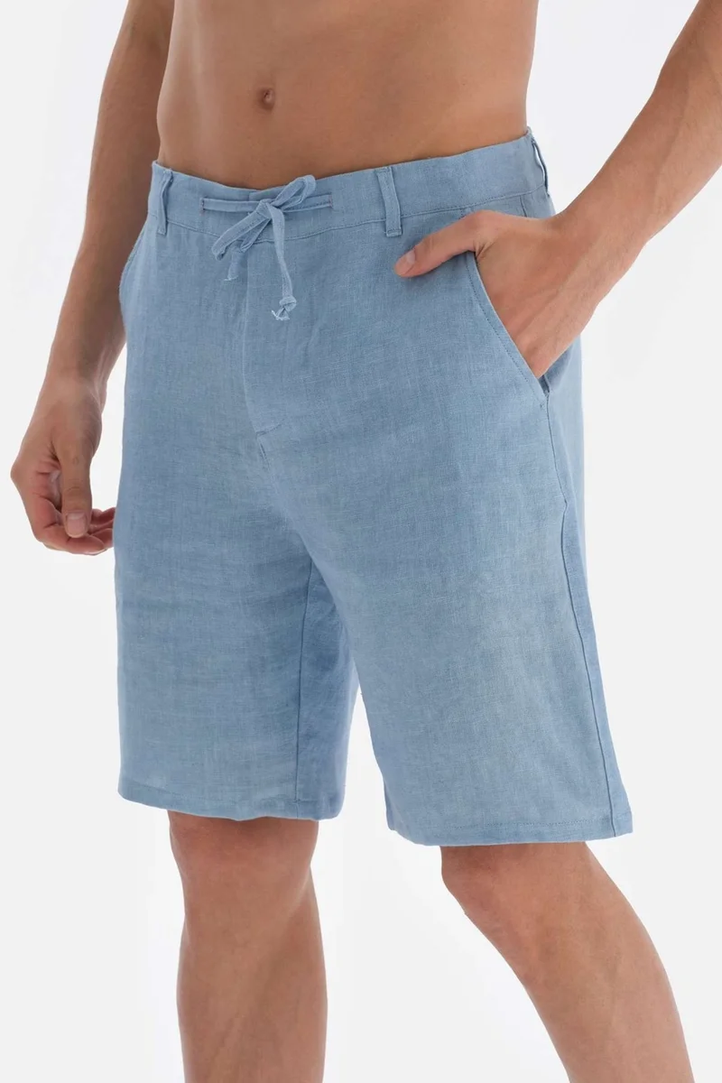 dagi Indigo Linen Shorts