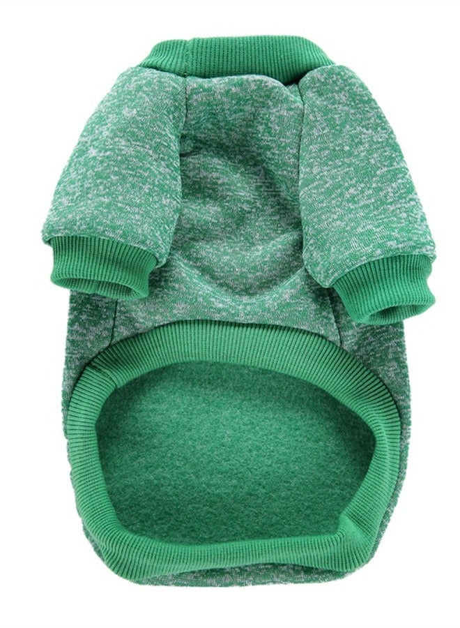 Loquat Squality Pet Dog T-shirt Clothing Autumn And Winter Green - Image 2