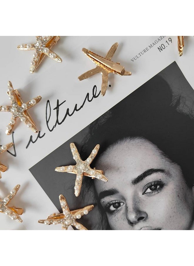 Etncy Life Starfish Hair Clip Star Hair Pins Mermaid Hair Accessories For Hair Barrettes Wedding Bridal Girls Women (Style115Pcs)  - Image 4