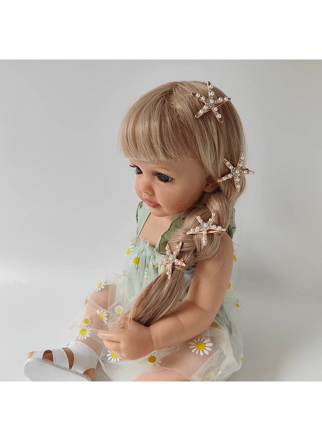 Etncy Life Starfish Hair Clip Star Hair Pins Mermaid Hair Accessories For Hair Barrettes Wedding Bridal Girls Women (Style115Pcs)  - Image 5