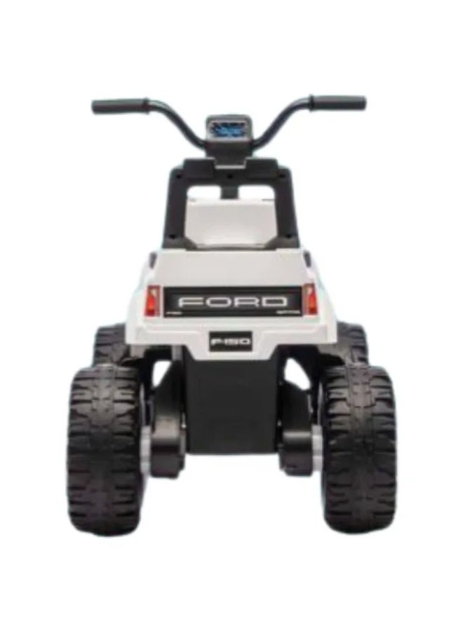 Ford Kids 4 Wheel Quad Bike 2M White - Image 3