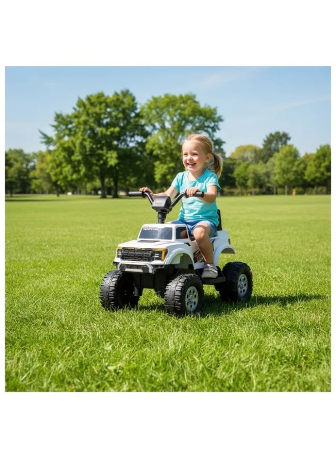 Ford Kids 4 Wheel Quad Bike 2M White - Image 2
