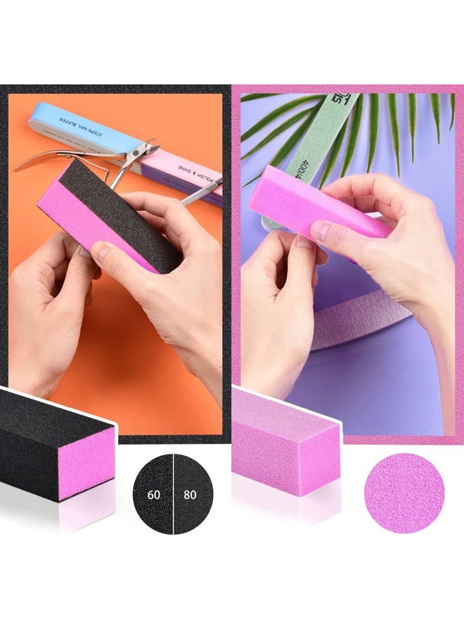 TsMADDTs Nail Buffers and Files, Manicure Tools Kit with 3PCS Nail Files, 2PCS Nail Buffers, 2PCS Nail Buffer Blocks, Cuticle Nippers, Cuticle Pusher and Cuticle Oil - Image 5