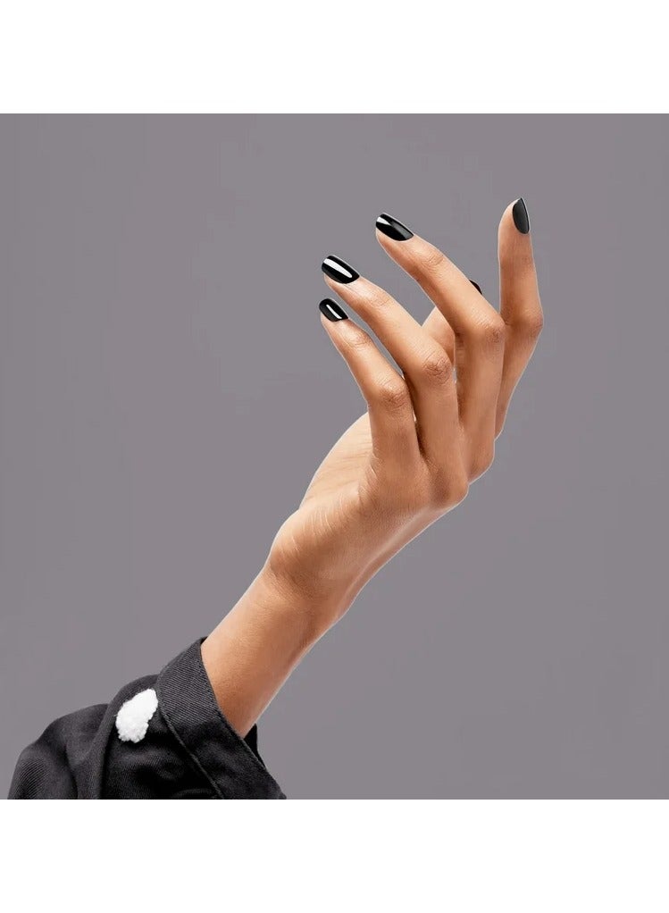 KISS imPRESS Color Press-on Manicure KIMC020C All Black 30 color nails - Image 2