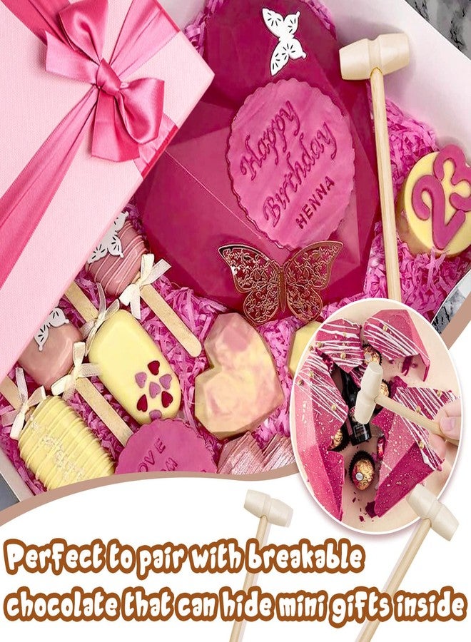Caffox Mini Wooden Hammers for Chocolate, 30Pcs Small Wooden Mallets for Breakable Chocolate Heart, Crafts - Image 5