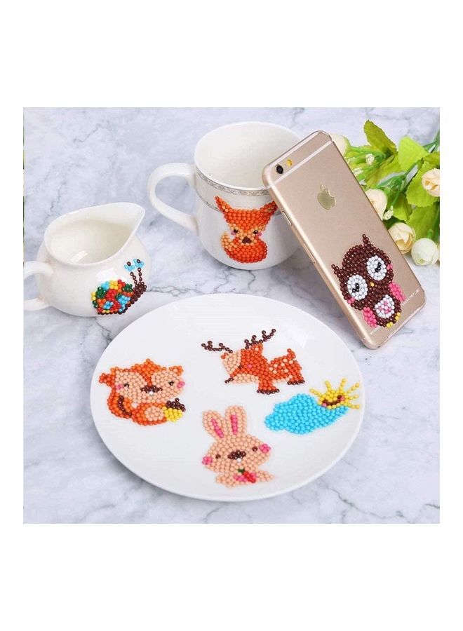 NIBEMINENT 10-Piece Animal Diamond DIY Art Craft Painting Kit - Image 3