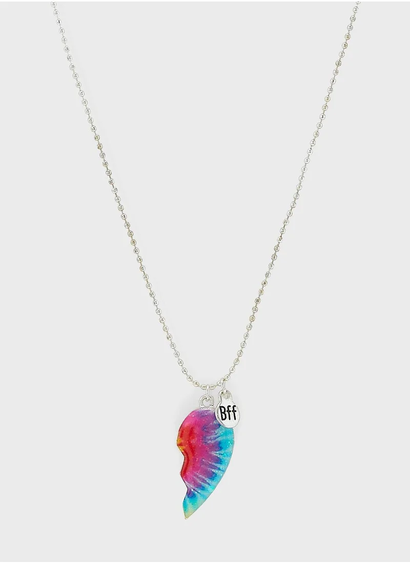 Claires Kids 2 Pack Heart Pendant Necklace