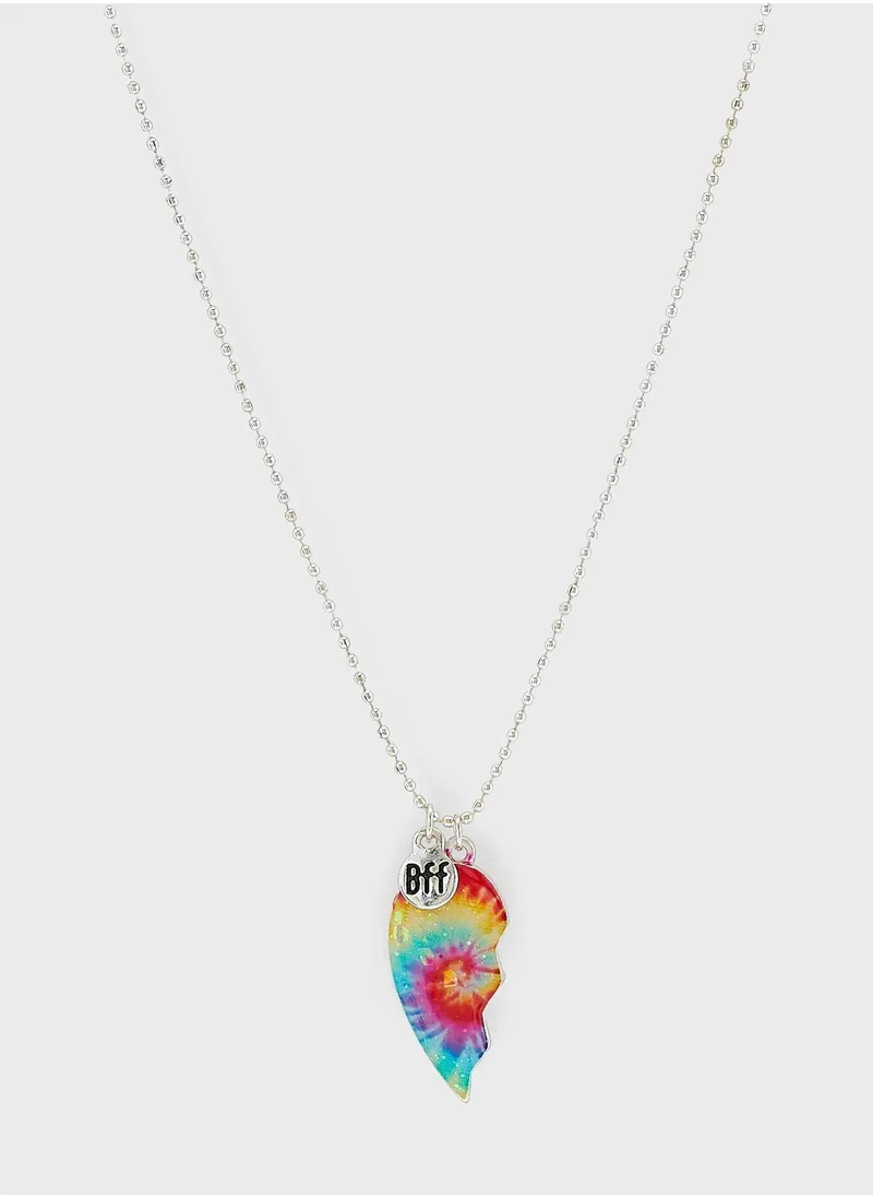 Claires Kids 2 Pack Heart Pendant Necklace