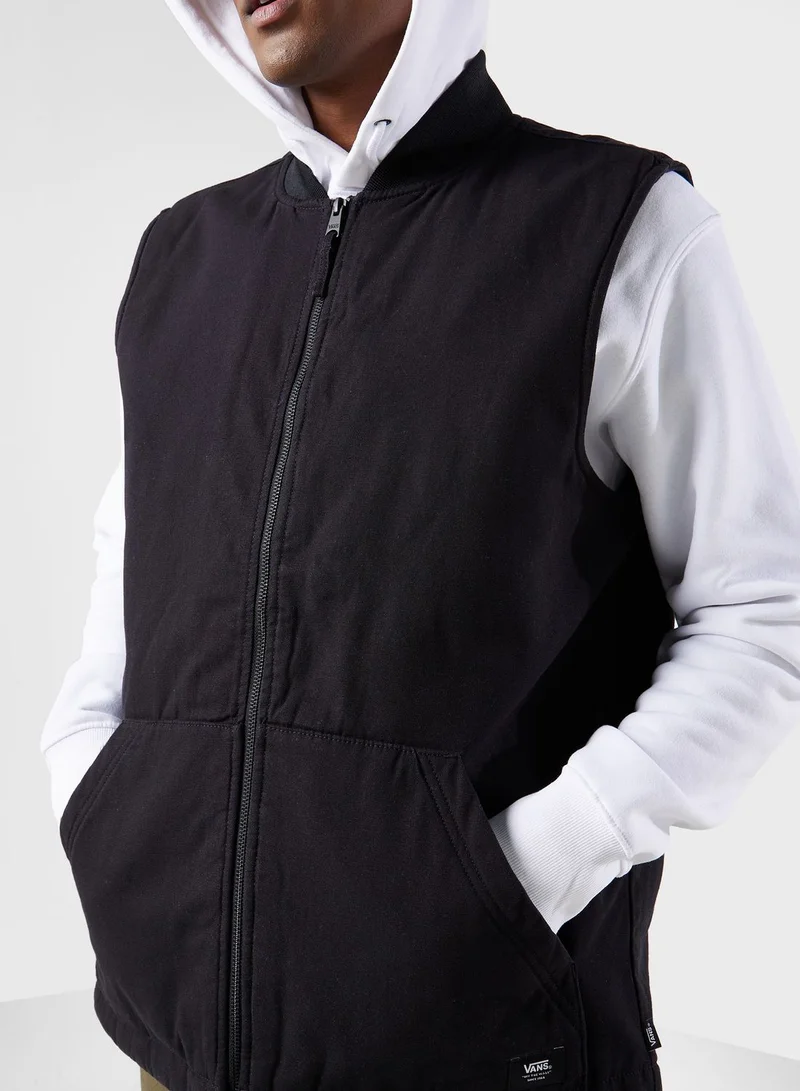 VANS Plaid Talbot Vest Jacket