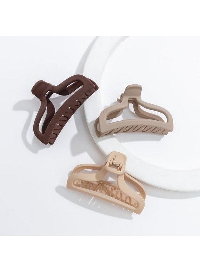 Plenteous Big Hair Claw Clips Large Butterfly Hair Clips For Women's 3.6" Large Jelly Clip Larger Size Hair Clip For Girls Hair Accessories For Long Thick Hair 2 Pcs, Multi. - Image 1