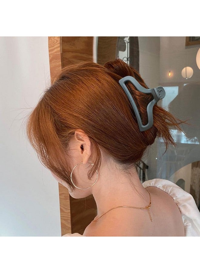 Plenteous Big Hair Claw Clips Large Butterfly Hair Clips For Women's 3.6" Large Jelly Clip Larger Size Hair Clip For Girls Hair Accessories For Long Thick Hair 2 Pcs, Multi. - Image 2