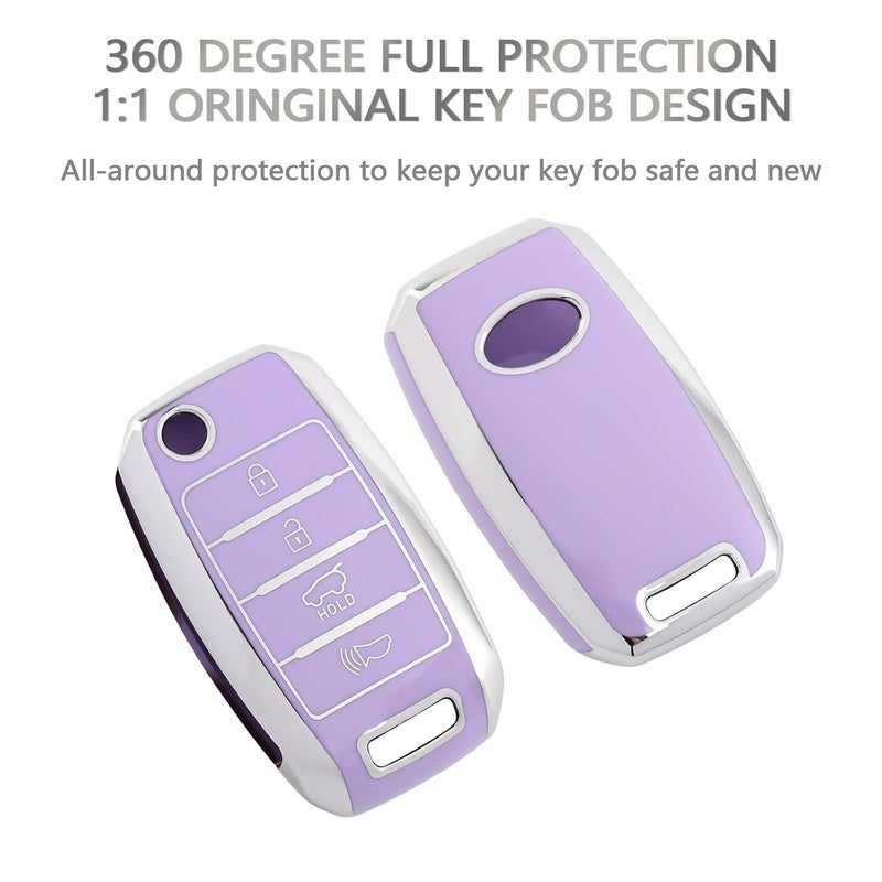 OFFCURVE Purple Key Fob Cover for Kia - Image 3