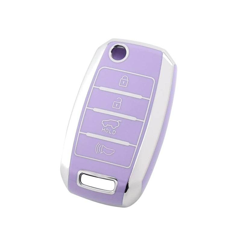 OFFCURVE Purple Key Fob Cover for Kia - Image 1