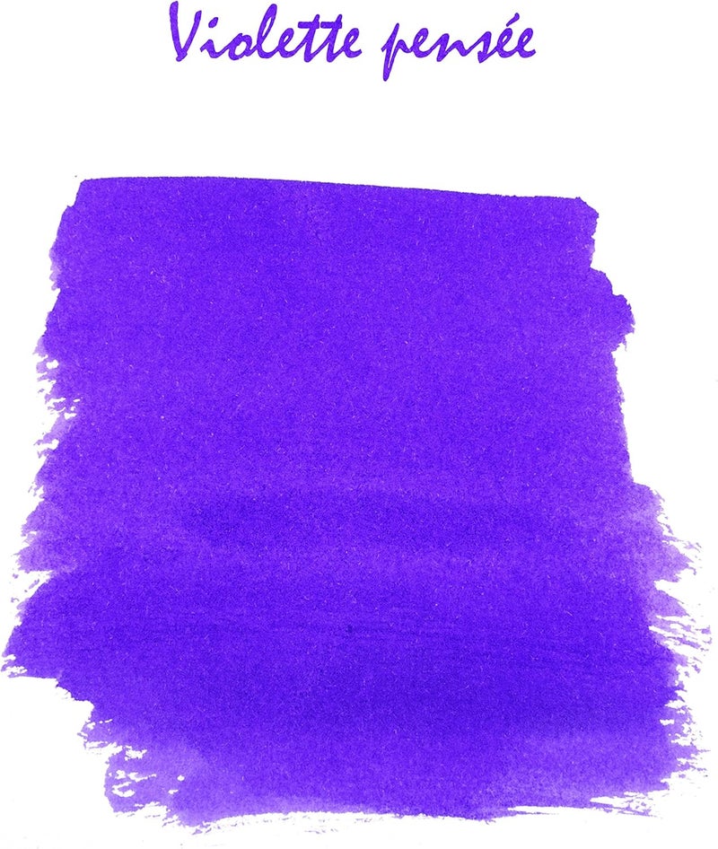 Jacques Herbin 30 ml Violet Pansy Writing Ink Bottle - Image 3