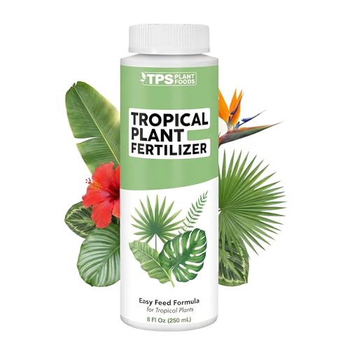TPS NUTRIENTS Tropical Plant Fertilizer Liquid Plant Food for Bigger Leaves Lush Growth Stronger Roots 8 oz - Image 1