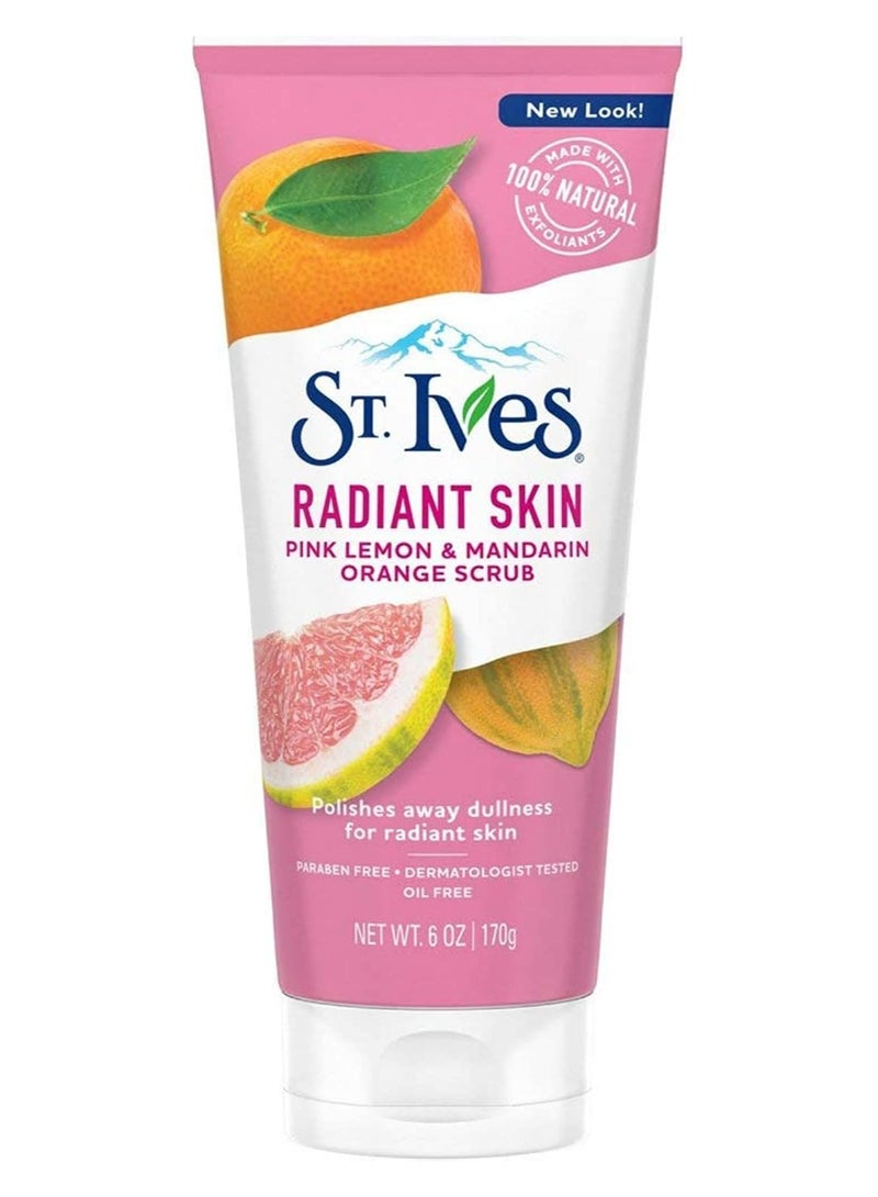 سانت آيفز مقشر البشرة المتألقة بالليمون الوردي واليوسفي 170 جم