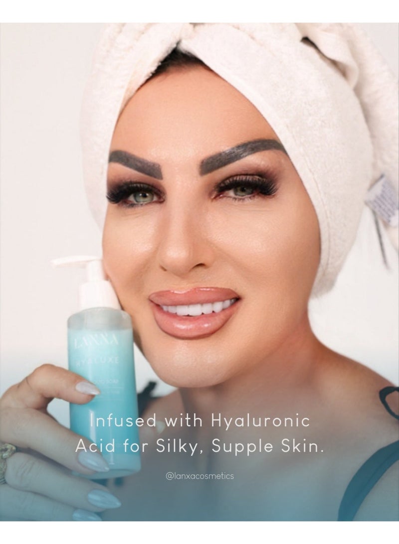 Lanxa Cosmetics Hyaluxe Liquid Soap – Deep Cleansing & Hydrating with Glycolic Acid & Hyaluronic Micelles – 120ml – Lanxa Cosmetics - Image 2