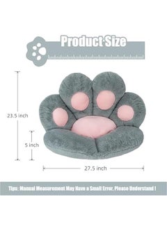 Cat Paw Cushion Comfy Kawaii Chair Plush Cushions Shape Lazy Pillow for Gamer Chair, Cozy Floor Seat Kawaii for Girl Worker Gift, Dining Room Bedroom Decorate, 28x 24 (Grey) - pzsku/Z2B4FC7B1F628EFAAA9F3Z/45/_/1728619414/3eedd55a-8e58-4bcb-8a8f-8707b2aa813e