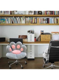 HOOKOR Cat Paw Cushion Comfy Kawaii Chair Plush Cushions Shape Lazy Pillow for Gamer Chair, Cozy Floor Seat Kawaii for Girl Worker Gift, Dining Room Bedroom Decorate, 28x 24 (Grey)  - Image 5