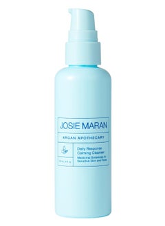 josie maran Josie Maran Argan Apothecary Daily Response Calming Facial Cleanser - Gentle Exfoliating Face Wash for Pores & Sensitive Skin - With Organic Argan Oil, Salicylic Acid, & Tea Tree Oil (4 fl oz/120 ml)  - Image 1