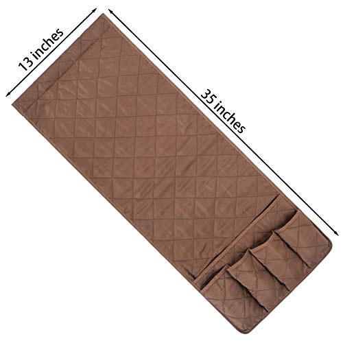MDSTOP 5 Pockets Remote Control Holder, Magazine Rack, Space Saver Organizer, Draped Over Sofa, Couch, Recliner Armrest - Image 3