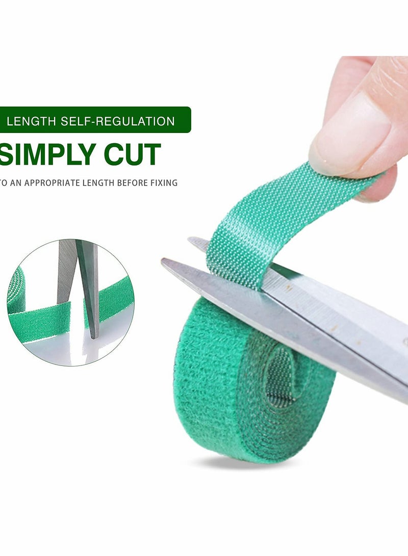 إسكدنيا حبال نباتية خضراء متينة للاستخدام في الحديقة والداخل - 125 سم × 1.2 سم، مثالية لدعم شتلات الطماطم وأكثر، لفة واحدة - Image 2