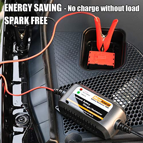 MOTOPOWER MP00206A 12V 1.5Amp Automatic Battery Charger, Battery Maintainer for Cars, Motorcycles, ATVs, RVs, Powersports, Boat and More - Image 3