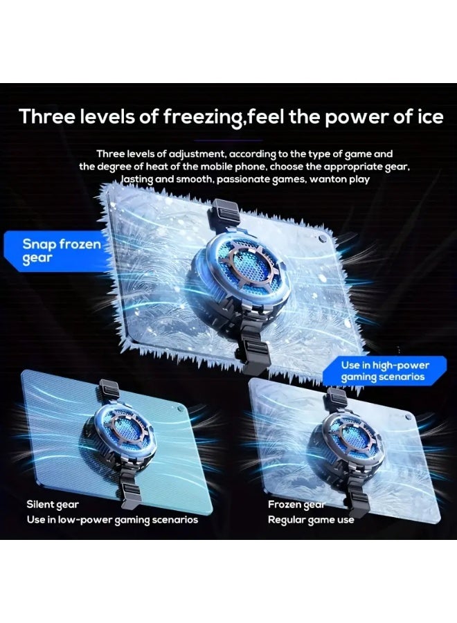 mimo MEMO CX05 Cooler Portable, 30W Magnetic for ipad Cooler - 3-Mode High Performance Cooling Fan with LED Game Light, Temperature Monitor, 2-in-1 Buckle Design, Plug-in USB-Powered for iPad & Tablets, Tablet Performance Enhancer | Sleek Modern Design | Durable Buckle, No Battery - Image 5