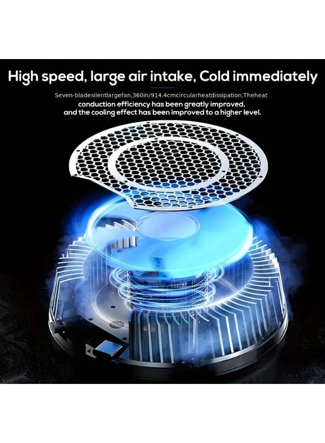 mimo MEMO CX05 Cooler Portable, 30W Magnetic for ipad Cooler - 3-Mode High Performance Cooling Fan with LED Game Light, Temperature Monitor, 2-in-1 Buckle Design, Plug-in USB-Powered for iPad & Tablets, Tablet Performance Enhancer | Sleek Modern Design | Durable Buckle, No Battery - Image 3