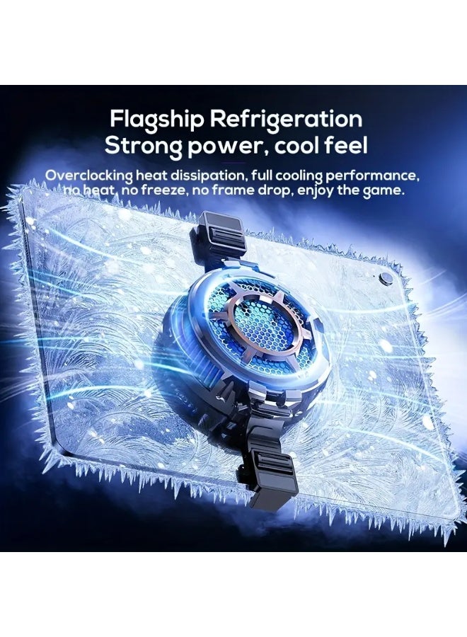 mimo MEMO CX05 Cooler Portable, 30W Magnetic for ipad Cooler - 3-Mode High Performance Cooling Fan with LED Game Light, Temperature Monitor, 2-in-1 Buckle Design, Plug-in USB-Powered for iPad & Tablets, Tablet Performance Enhancer | Sleek Modern Design | Durable Buckle, No Battery - Image 2