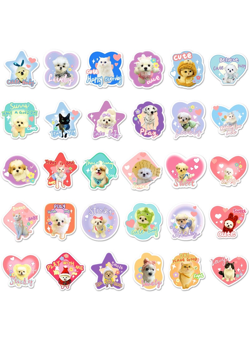 قوس قزح أورينبو مجموعة ملصقات فينيل مقاومة للماء على شكل كلب أو قطة أو فتاة أو مراهق أو صبي أو طفل، 50 قطعة من ملصقات فينيل مقاومة للماء لزجاجة المياه أو قوارير المياه أو الكمبيوتر المحمول أو الأمتعة أو الهاتف أو الجهاز اللوحي أو الدراجة أو حزمة ملصقات كرتونية - Image 4