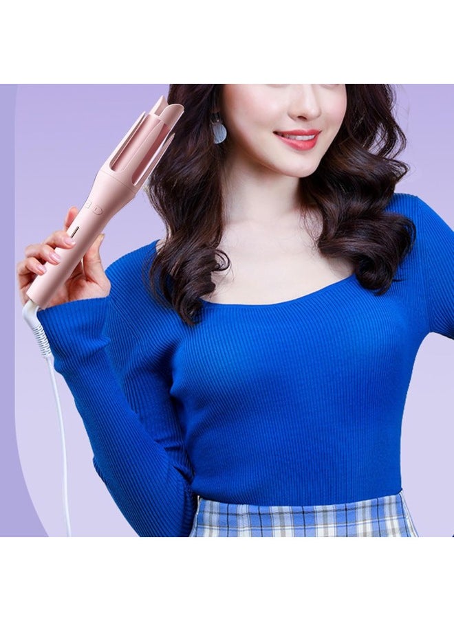 Generic - Automatic Hair Curler 32mm Electric Curling Iron Waver Fast Heat Up for Hairdressing (Pink) - Image 1