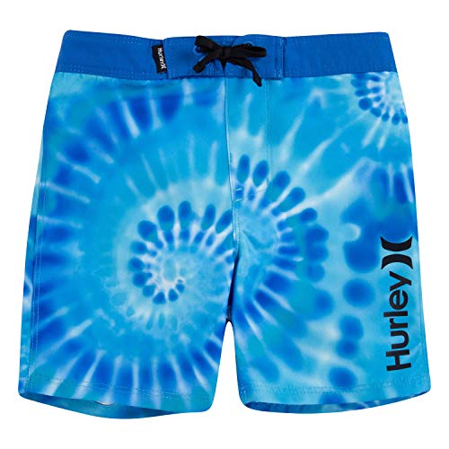 Hurley Boys Board Shorts, Blue Tie Dye, 10 - Image 1
