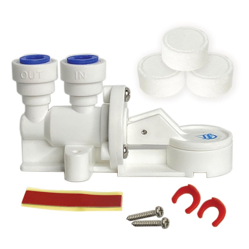 14 38 or High Flow Leak Stop Valve Automatic Water Shut Off Valve Leak Detector Leak Protection for Reverse Osmosis to Full Flow Under Sink Water Filters 14 1Pack