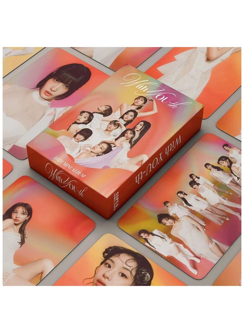 NIBEMINENT 55 Pcs Kpop TWICE With YOU-th Lomo Cards Card For Fans Collection Gifts - Image 3